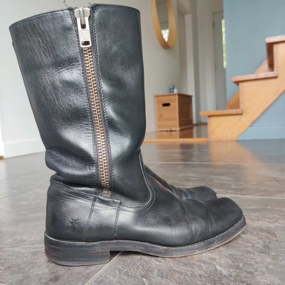 Frye moto boots